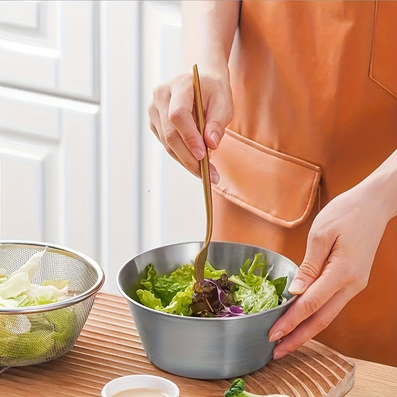 Small Filter Baskets Faridabio 2pcs 304 Stainless Steel Mini Drainage Basket & Bowl Set | Small Filter Baskets for Washing Veggies, Rice | Perfect Kitchen Gadgets