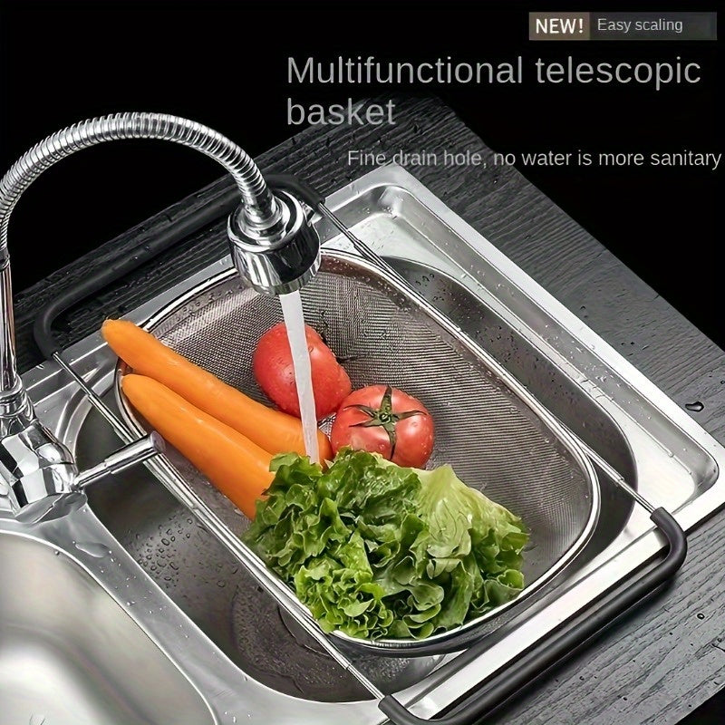 99 Applicable Scenarios. 1pc Stainless Steel Fine Mesh Filter Basket And Drain Basket - Kitchen Essential, Food Safety, Filtering Vegetables