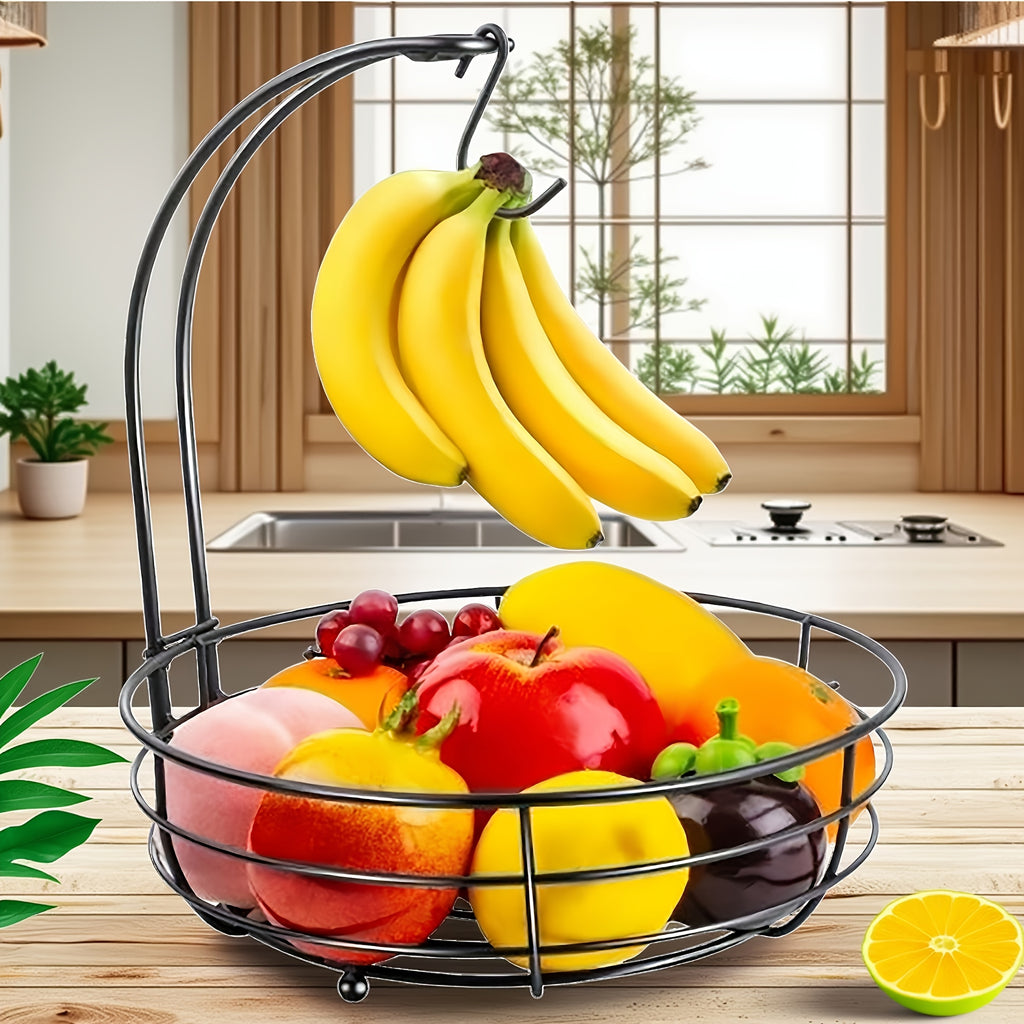 Large Fruit Basket, 2026 Pro Detachable Metal Fruit Plate, Countertop Use, for Holding Fruits, Bread, Vegetables and Snacks