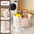 Bathroom and Toilet Basket Foldable Multi-purpose Storage Basket | Hand-carried, Laundry Hamper, Shopping, Toy Storage | Large-capacity, No Assembly