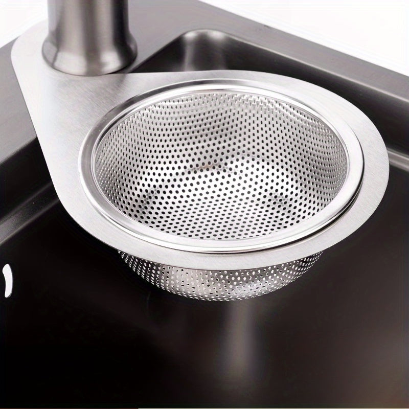 1pc Stainless Steel Swan Sink Strainer Basket | Durable Metal Mesh Filter for Kitchen Waste, Faucet Hanging Design for Easy Use in Modern Kitchens, Efficient Water Flow