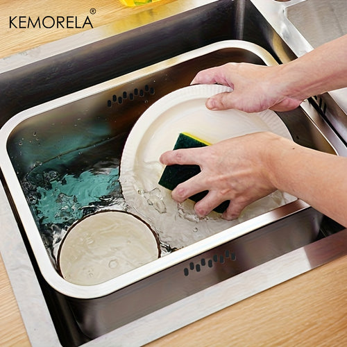 1\u002F2pcs KEMORELA 304 Stainless Steel Dishwashing Basin\u002FDrainer Basket, Large Capacity Multi-Functional Metal Sink, Suitable for Kitchen Sinks, Can Be Used for Washing Dishes And Kitchen Accessories.