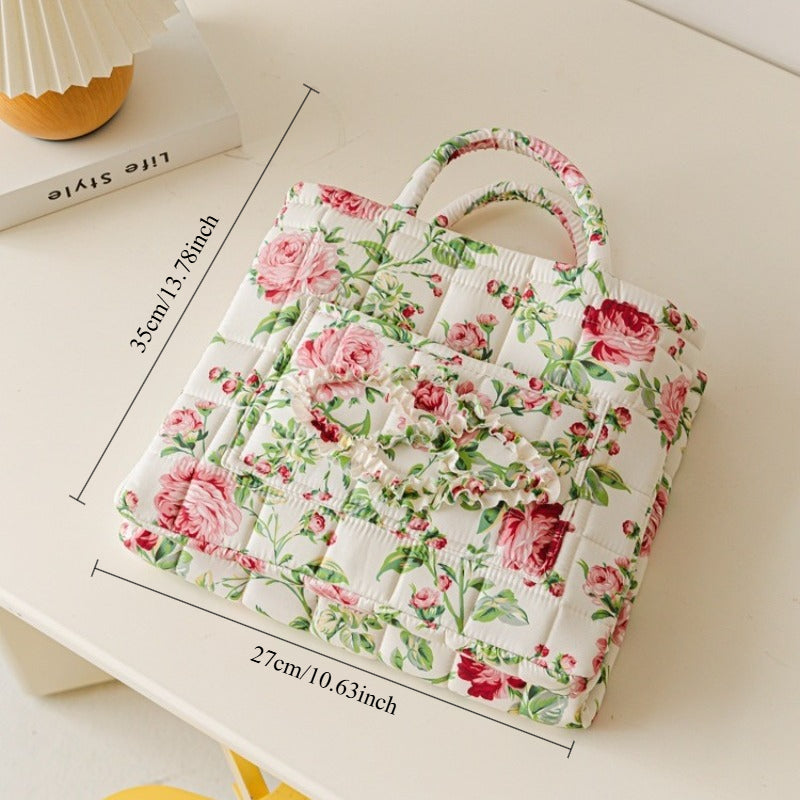 2pcs Floral Laundry Hamper - Stylish, Large-Capacity & Foldable Storage Basket for Home Use (Also for Garbage), Suitable for Storing Toys & Snacks, and Ideal as a Shopping Basket for Daily Grocery Runs, Laundry Baskets