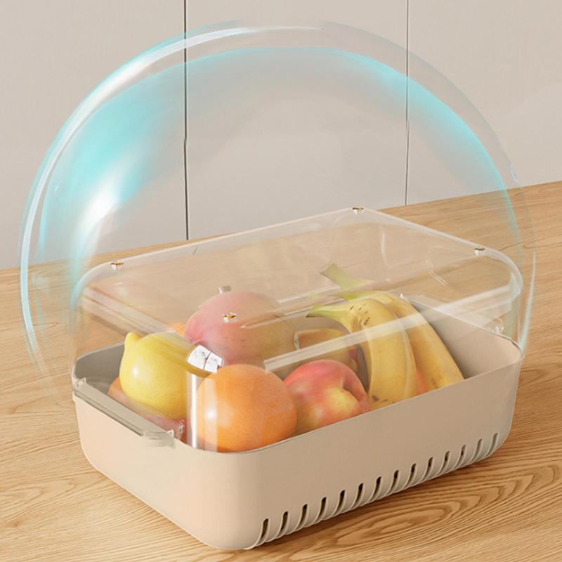 Kitchen Double Layer Drainage Basket Vegetable Washing Basin Vegetable And Fruit Drainage Basin Filter Basket Vegetable Washing Artifact Basket Beige Orange White